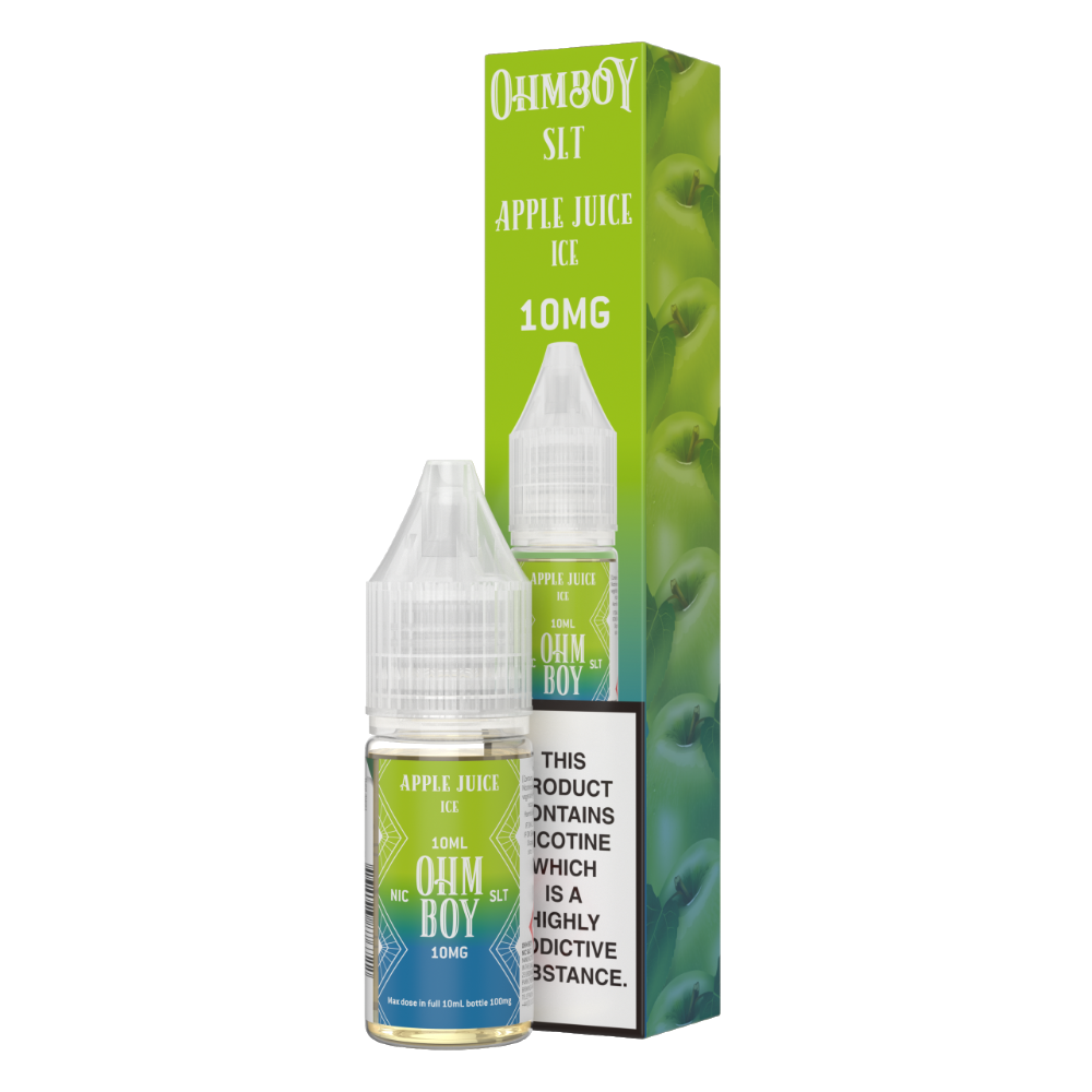 Apple Juice Ice 10ml Nic Salt -  - Ohm Boy E-Liquids - Top UK E-Liquid Brand