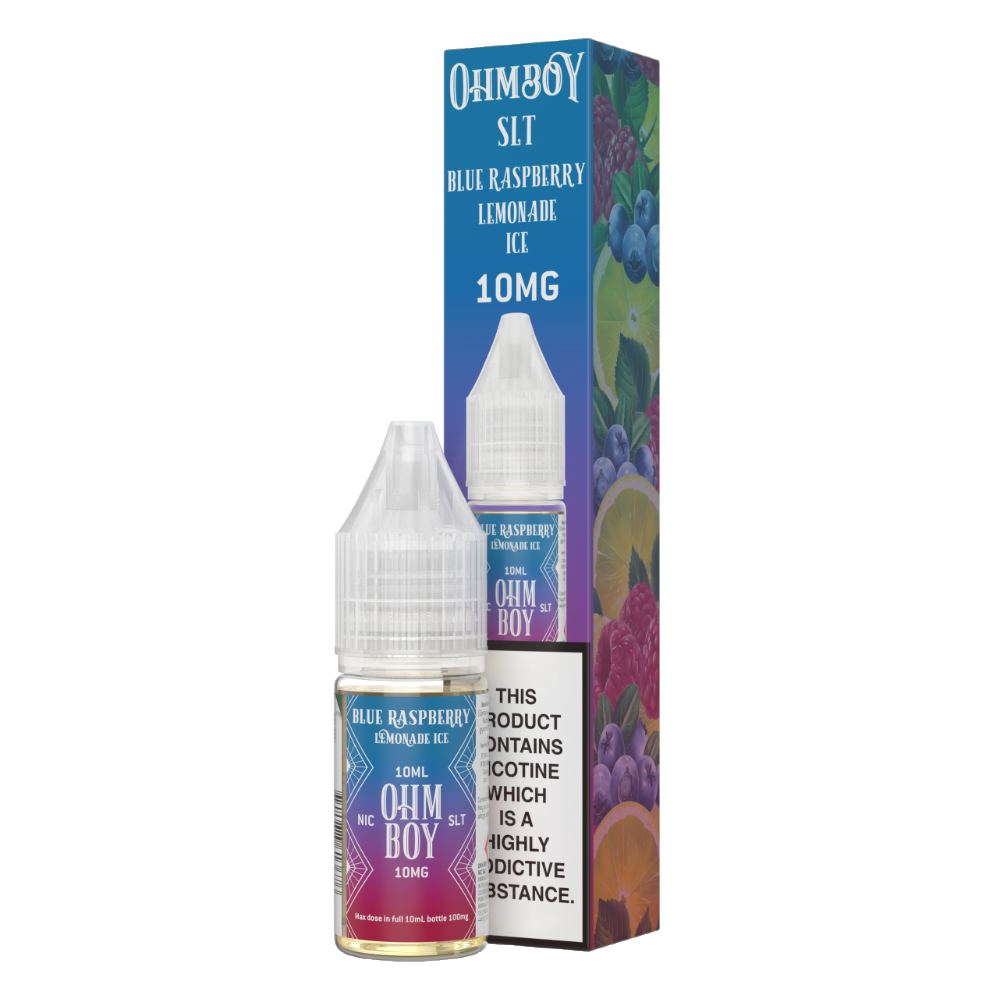 Blue Raspberry Lemonade Ice 10ml Nic Salt -  - Ohm Boy E-Liquids - Top UK E-Liquid Brand