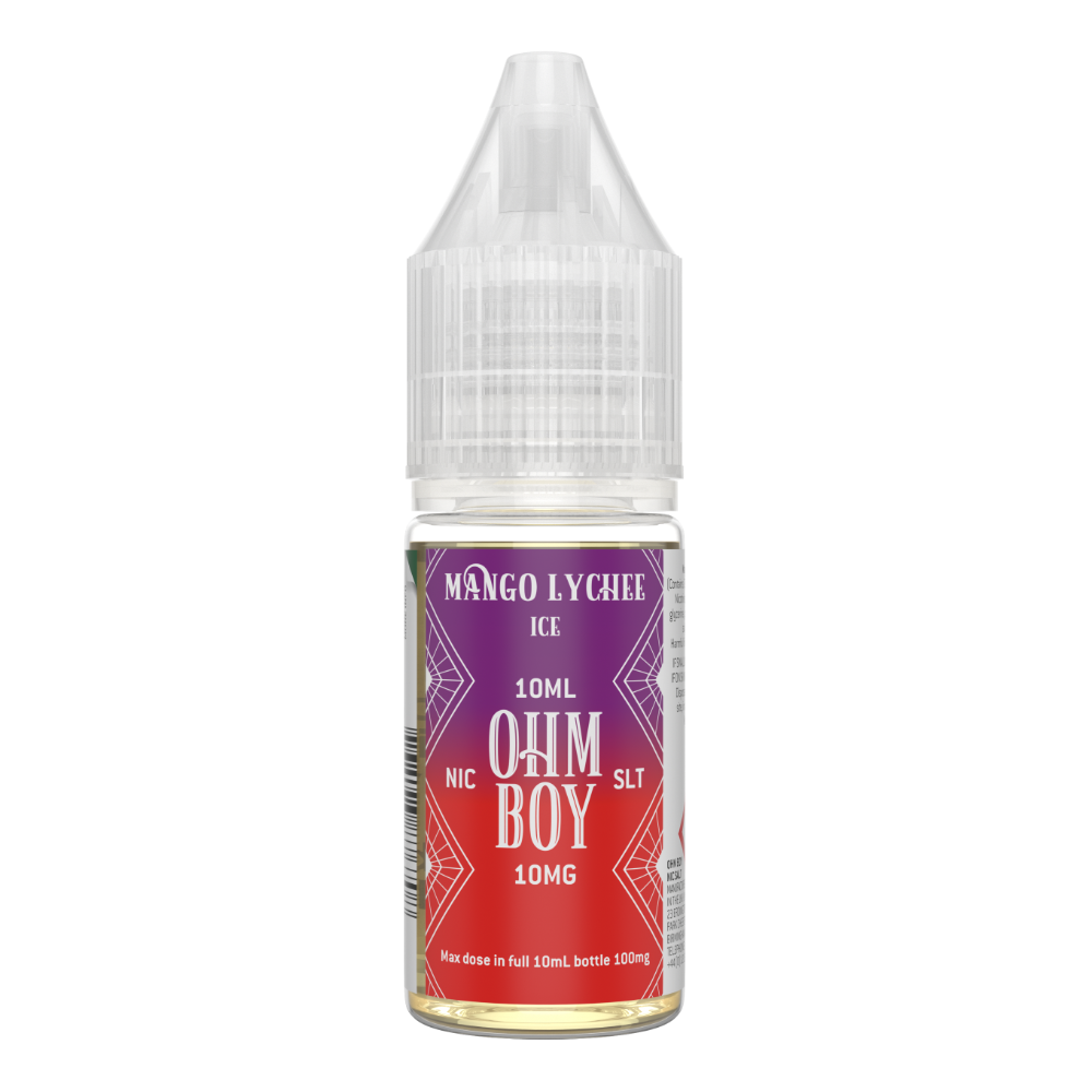 Mango Lychee Ice 10ml Nic Salt -  - Ohm Boy E-Liquids - Top UK E-Liquid Brand