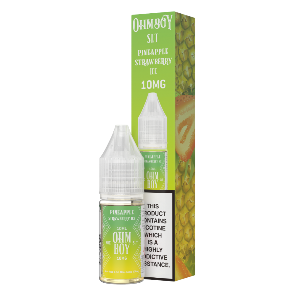 Pineapple Strawberry Ice 10ml Nic Salt -  - Ohm Boy E-Liquids - Top UK E-Liquid Brand