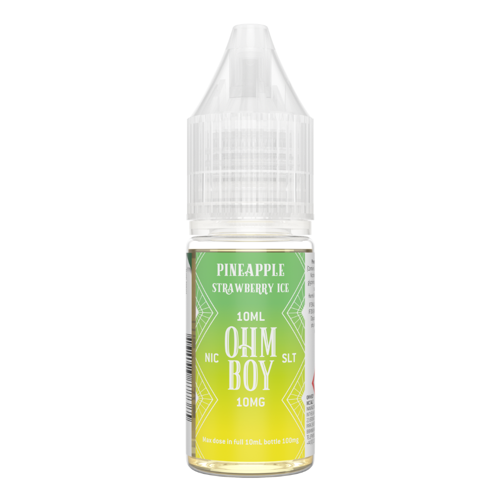 Pineapple Strawberry Ice 10ml Nic Salt -  - Ohm Boy E-Liquids - Top UK E-Liquid Brand