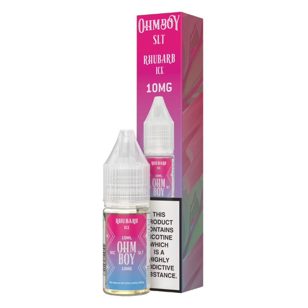 Rhubarb Ice 10ml Nic Salt -  - Ohm Boy E-Liquids - Top UK E-Liquid Brand