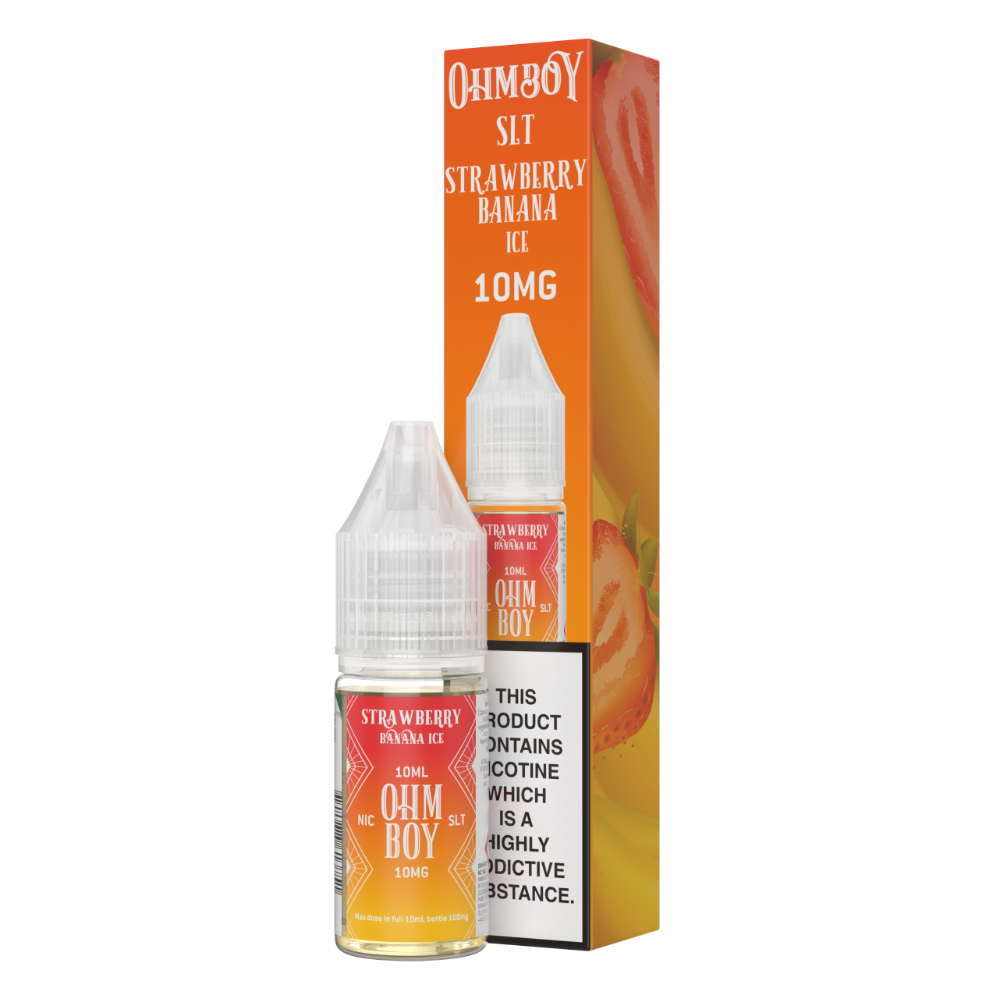 Strawberry Banana Ice 10ml Nic Salt -  - Ohm Boy E-Liquids - Top UK E-Liquid Brand