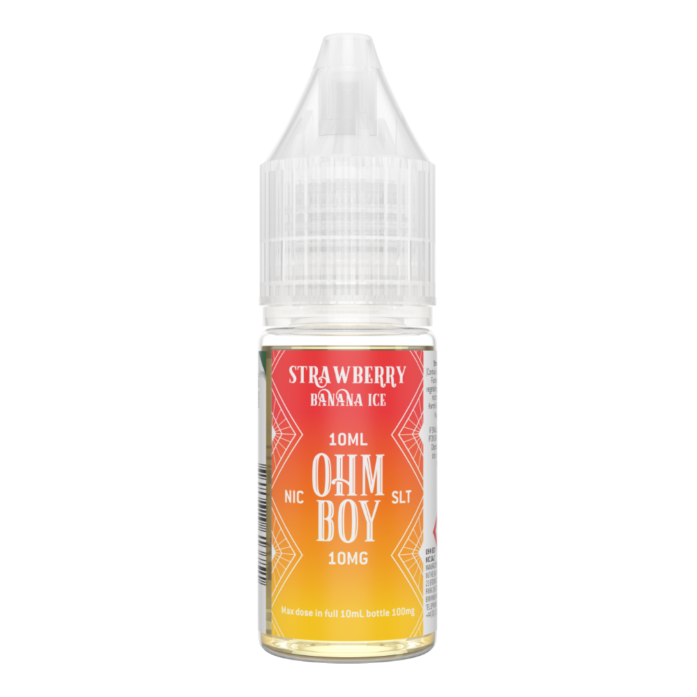 SLT - Strawberry Banana Ice 10ml Nic Salt - Ohm Boy E-Liquids