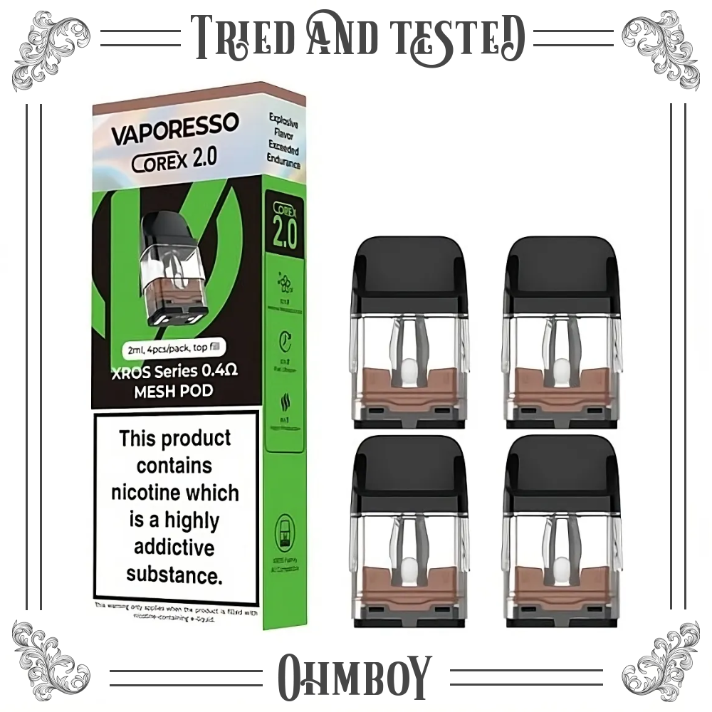 Vaporesso Xros Series Corex 2.0 Pods - Ohm Boy E-Liquids Vaporesso Xros Series Corex 2.0 Pods - Ohm Boy E-Liquids