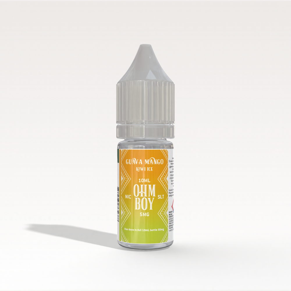 
                      
                        Guava Mango Kiwi Ice 10ml Nic Salt - Ohm Boy E-Liquids - Ohm Boy E-Liquids
                      
                    