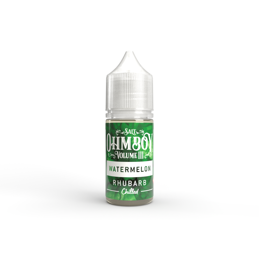 Watermelon, Rhubarb Chilled 10ml Nic Salt - Ohm Boy E-Liquids - Ohm Boy E-Liquids