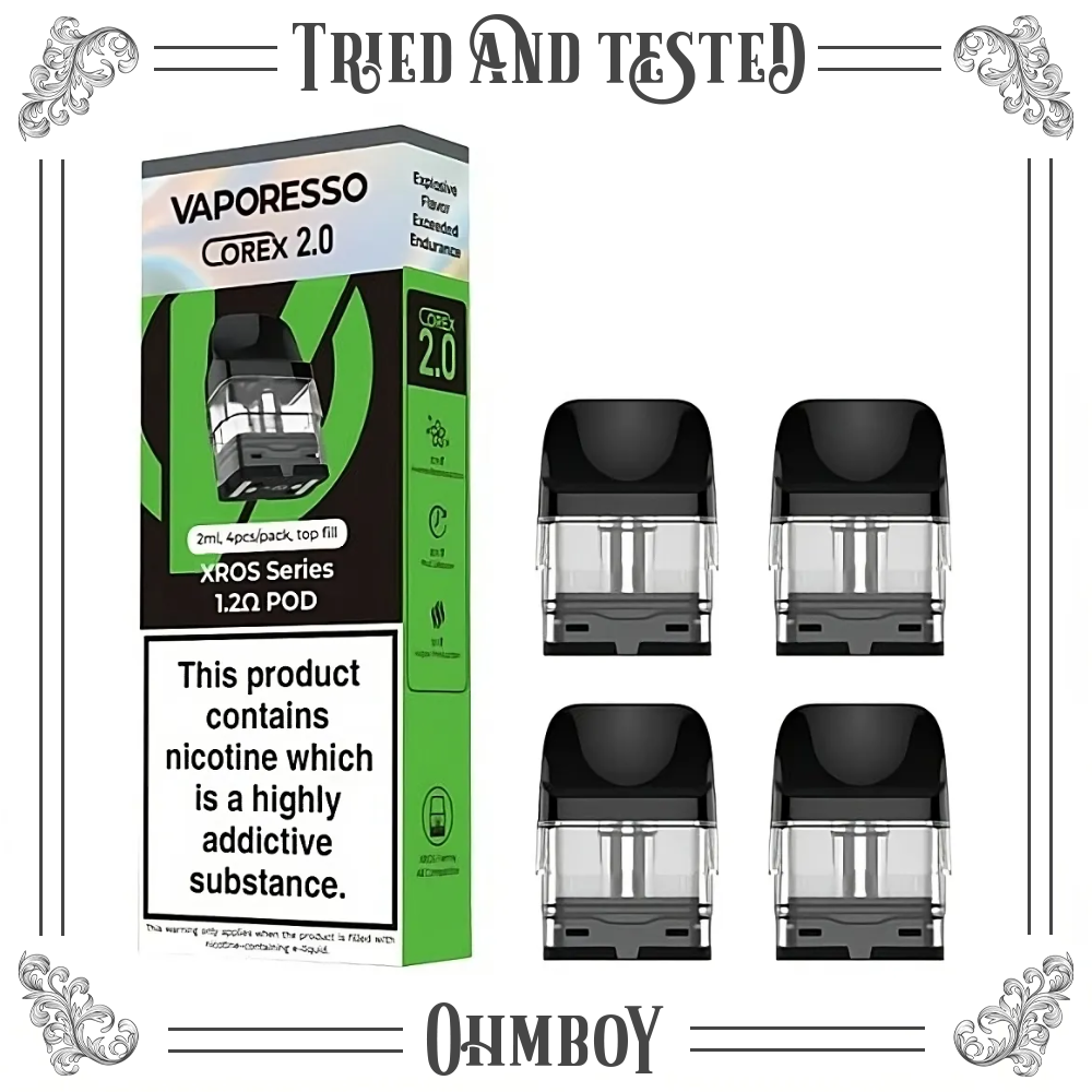 Vaporesso Xros Series Corex 2.0 Pods - Ohm Boy E-Liquids Vaporesso Xros Series Corex 2.0 Pods - Ohm Boy E-Liquids
